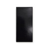 A sleek black rectangular packaging, featuring a glossy finish and a logo on the front.