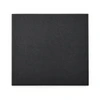 A textured black square canvas with a smooth finish, featuring a subtle weave pattern.