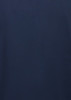 A navy blue short sleeve shirt for women with a logo. The fabric appears smooth and lightweight.