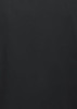 A black short sleeve shirt with a simple design and a logo on it.
