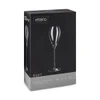 A box containing two Krosno Duet 230ML glass flutes, featuring a sleek design and a transparent colour.