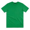 A green women's T-shirt featuring short sleeves and a plain design. It has a logo or branding.