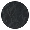 A textured fabric featuring an urban camouflage pattern in various shades of dark grey and black.