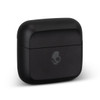 A black charging case for Skullcandy Mod TWS earbuds with a logo on the front.