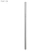 A stainless steel straw, silver in colour, measuring 8mm x 215mm, featuring a logo.