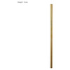 A stainless steel drinking straw in gold, measuring 8mm x 215mm, featuring a sleek design and a logo.