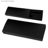 A sleek black gift box with a padded interior, designed to hold a pen and USB, not included.