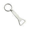 A drink bottle opener key ring in a silver finish, featuring a simple design and a keyring attachment.