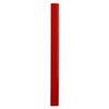 A red carpenter pencil with a glossy finish, featured vertically against a white background.