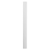 A grey carpenter pencil with a rectangular shape, featuring a branding logo.