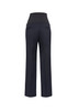 Women's cool stretch maternity pants in black, featuring a stretchy waistband and back pockets.