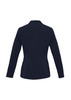 A women's Bianca jacket in navy, featuring a fitted design and long sleeves, with a logo on the back.
