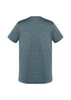 A men's short sleeve tee in a dark teal colour, featuring a back view and a logo on the upper back.