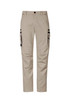 Men's streetwork heritage pants in a light beige colour, featuring cargo pockets and a logo. Suitable for workwear.