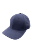A navy blue cap made from brushed heavy cotton, featuring a soft brim and a logo.