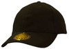 A dark green cap made from brushed heavy cotton and spandex, featuring Dream Fit styling and a logo.