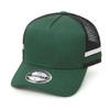AH456 - A-Frame Striped Trucker Cap