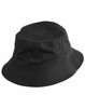 A soft washed bucket hat in black with a subtle logo and ventilation eyelets. Suitable for casual wear.