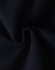 A close-up of dark navy fabric, showcasing a soft, fleecy texture suitable for hoodies.