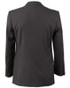A black men's poly/viscose stretch jacket featuring a classic back design and tailored fit.