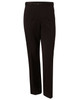 Men's slacks in black, made from polyviscose stretch fabric, featuring a smooth finish and a button closure.