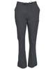 Ladies' solid colour scrub pants in dark grey, featuring a waistband tie and side pockets. Includes branding.