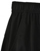 Black bamboo charcoal sports shorts featuring an elastic waistband and side pockets, with a logo on the hem.
