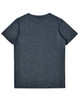 A men's cool heather short-sleeve tee in a dark grey hue, featuring a smooth, soft texture and a logo.