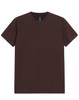 A maroon premium cotton t-shirt with a classic crew neck and short sleeves, featuring a logo.