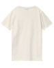 A plain cream-coloured men's premium cotton t-shirt with short sleeves and no visible branding.