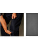 Men's cotton drill cargo pants in dark navy, featuring knee pads and a side pocket. Includes branding on the fabric.