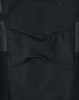 Black rip-stop poly/cotton stretch work pants featuring detailed stitching and reinforced sections.