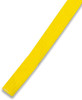 A bright yellow drawcord with a textured finish, part of a set designed for clothing accessories.