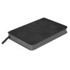 A Demio Notebook - Small with a sleek black cover, featuring a ribbon bookmark and finished edges.