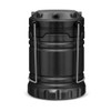A black COB lantern with a cylindrical design and a metal handle for easy carrying. It features a textured finish.