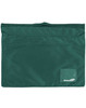 A green satchel with a simple design and a logo in the corner.