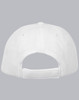A white Pique mesh structured cap featuring an adjustable strap and a logo on the back.