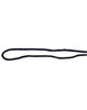 A black chin strap break-away clip, designed as a clothing accessory in a simple shape.