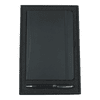 A black gift set featuring a pocket journal and a twist ballpoint pen, packaged in a stylish box with a logo.