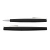 A set of two Lamy Studio metal pens featuring a sleek black design with silver accents.