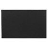 A black leather cover for a travel card set, featuring a smooth texture and a simple design.