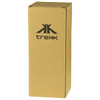 A drink bottle packaging in brown cardboard with a logo. It’s designed for the Trekk 350ml 2-In-1 Tumbler Cooler.