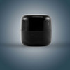 A black Cube Lip Balm container with a smooth, rounded design.