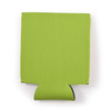 A drink bottle cooler in vibrant green, designed to keep beverages cold.