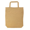 A beige short handle shopping bag made from eco-friendly materials, featuring a simple and functional design.