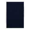 A navy blue gym towel with a textured surface, featuring a logo. Suitable for leisure and outdoor activities.