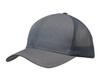 A grey cap made from breathable poly twill with honeycomb mesh panels. The cap features a logo on the front.