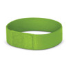 A bright green Dazzler Wrist Band made of durable material, featuring a secure hook-and-loop fastener.