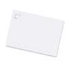 A matte sticker sheet featuring a rectangular layout with multiple blank stickers in white.