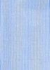 A blue and white striped fabric featuring vertical lines, suitable for a men's long sleeve button-up shirt.